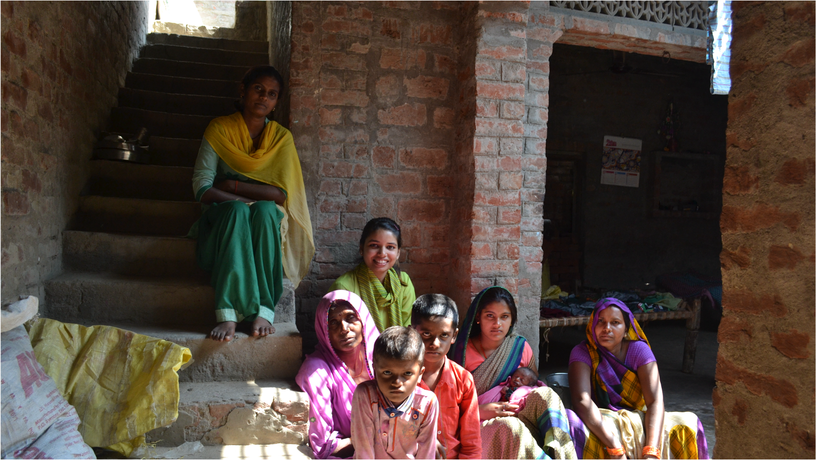 Community visit with family members in Uttar Pradesh